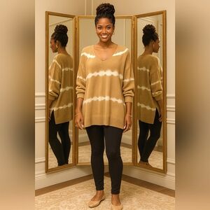 Boho 3XL Soft Stretch Knit Cotton Pullover Festival Tunic Sweater New